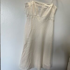 Elegant Cream Midi Dress